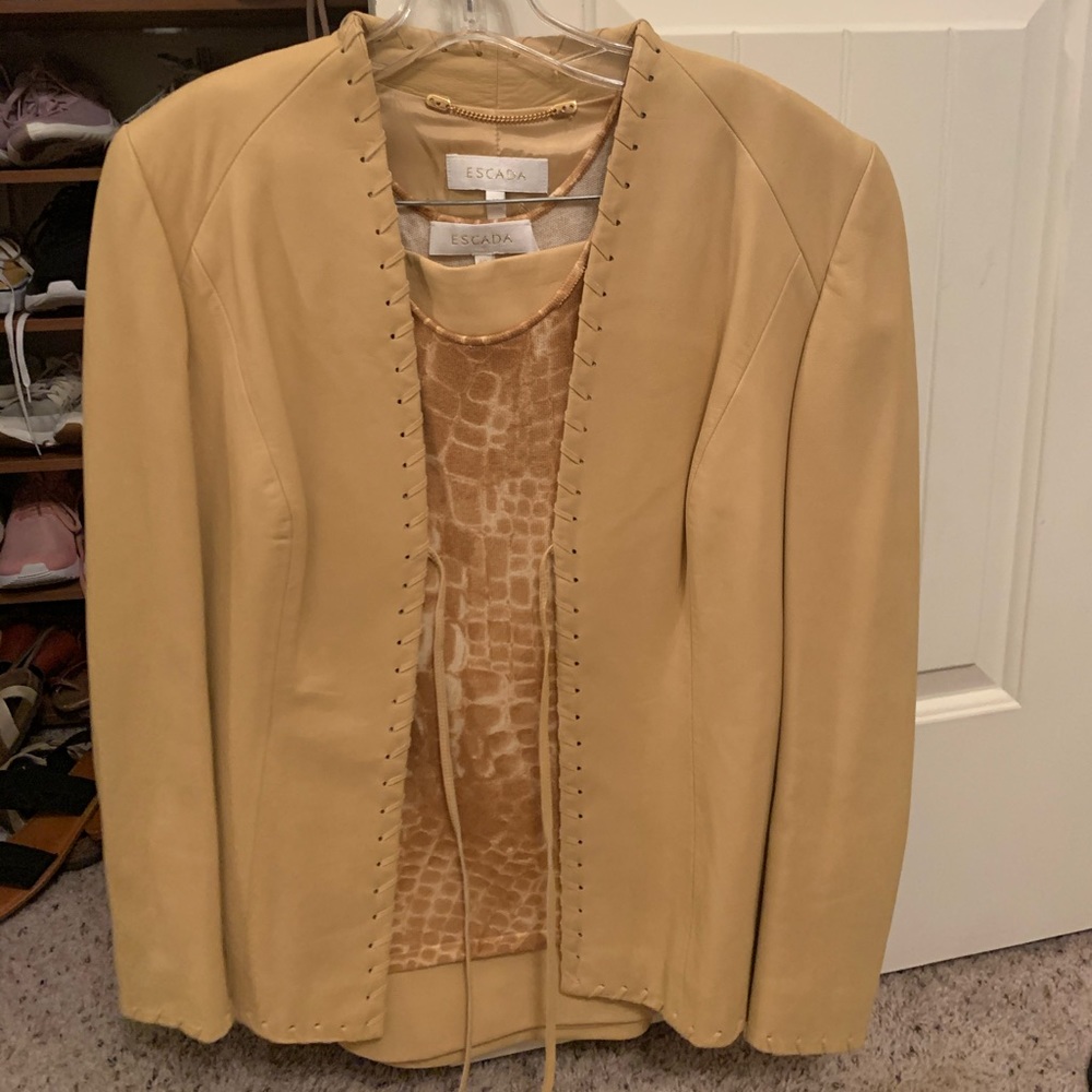 ESCADA jacket and tank and skirt